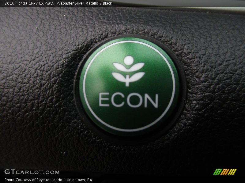 Alabaster Silver Metallic / Black 2016 Honda CR-V EX AWD