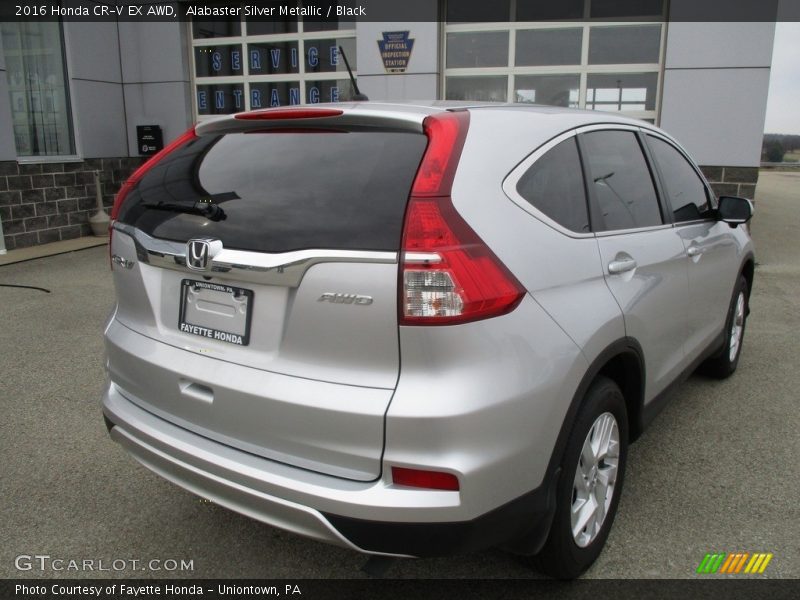 Alabaster Silver Metallic / Black 2016 Honda CR-V EX AWD