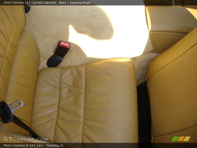 Black / Savanna Beige 2001 Porsche 911 Carrera Cabriolet