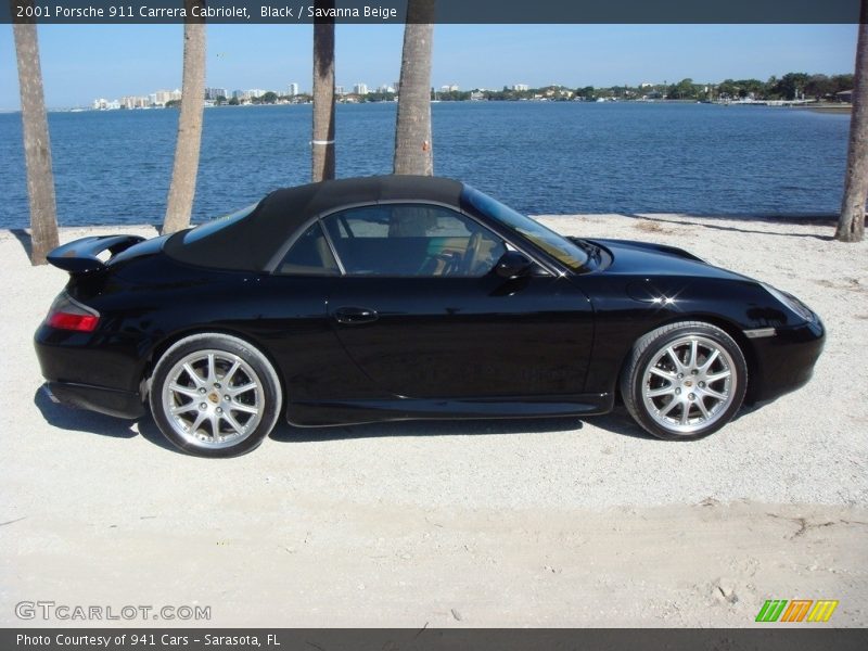 Black / Savanna Beige 2001 Porsche 911 Carrera Cabriolet