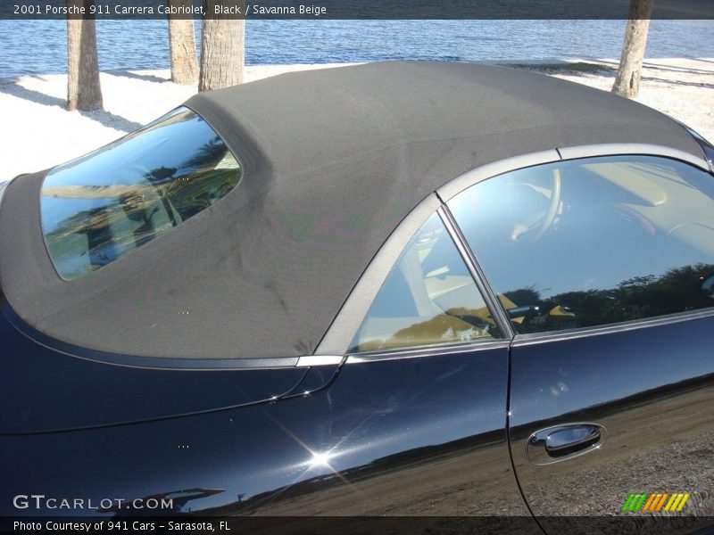 Black / Savanna Beige 2001 Porsche 911 Carrera Cabriolet