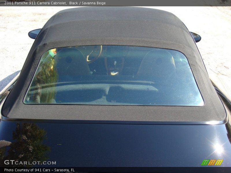 Black / Savanna Beige 2001 Porsche 911 Carrera Cabriolet