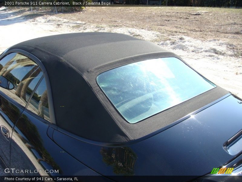 Black / Savanna Beige 2001 Porsche 911 Carrera Cabriolet