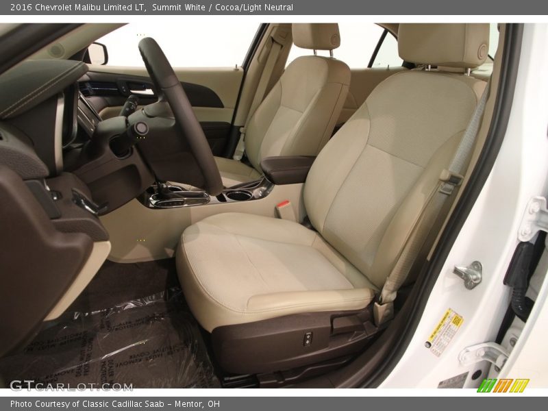 Summit White / Cocoa/Light Neutral 2016 Chevrolet Malibu Limited LT