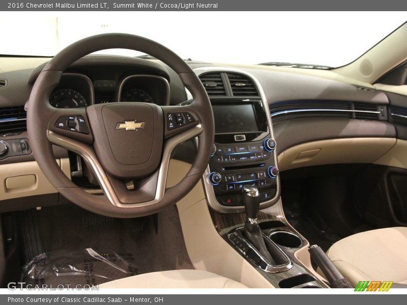Summit White / Cocoa/Light Neutral 2016 Chevrolet Malibu Limited LT