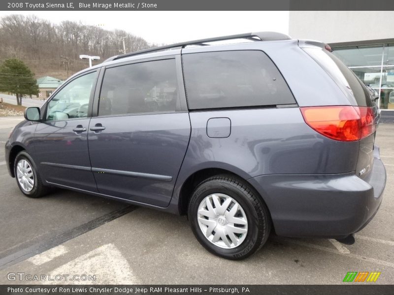 Blue Mirage Metallic / Stone 2008 Toyota Sienna LE