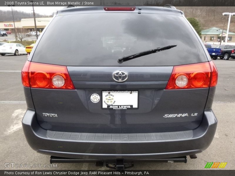 Blue Mirage Metallic / Stone 2008 Toyota Sienna LE