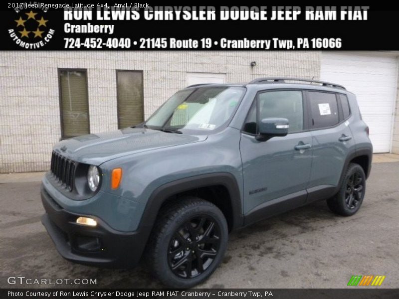 Anvil / Black 2017 Jeep Renegade Latitude 4x4