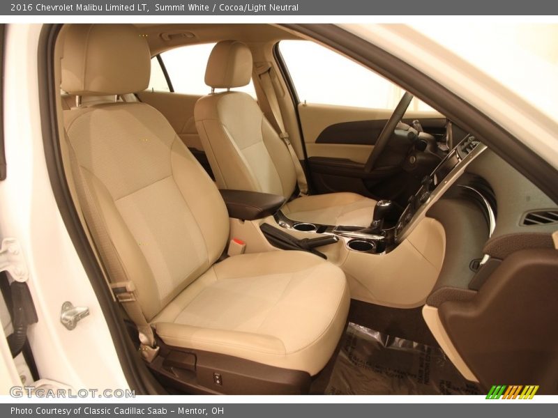 Summit White / Cocoa/Light Neutral 2016 Chevrolet Malibu Limited LT