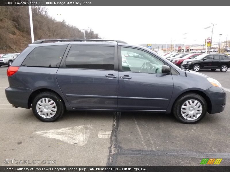 Blue Mirage Metallic / Stone 2008 Toyota Sienna LE