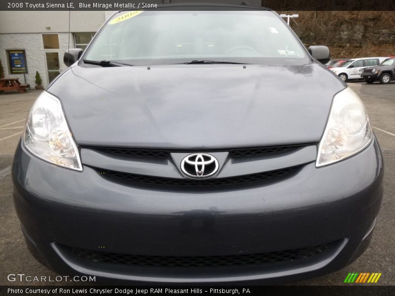 Blue Mirage Metallic / Stone 2008 Toyota Sienna LE