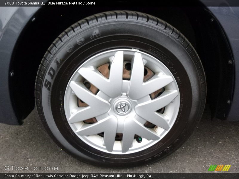 Blue Mirage Metallic / Stone 2008 Toyota Sienna LE