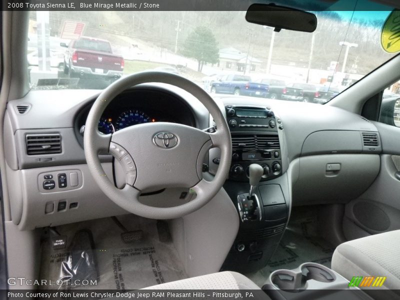 Blue Mirage Metallic / Stone 2008 Toyota Sienna LE