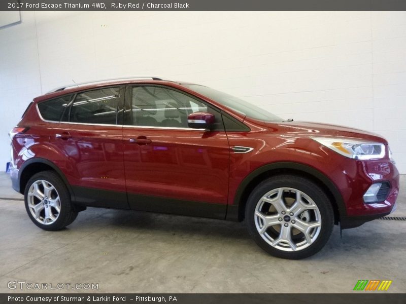 Ruby Red / Charcoal Black 2017 Ford Escape Titanium 4WD