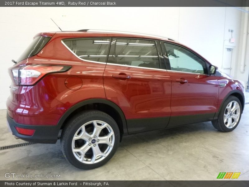 Ruby Red / Charcoal Black 2017 Ford Escape Titanium 4WD