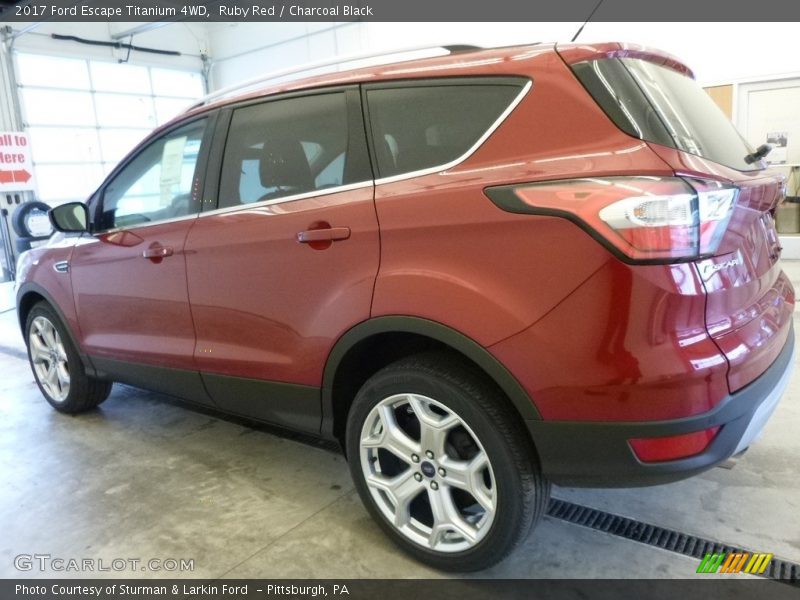 Ruby Red / Charcoal Black 2017 Ford Escape Titanium 4WD