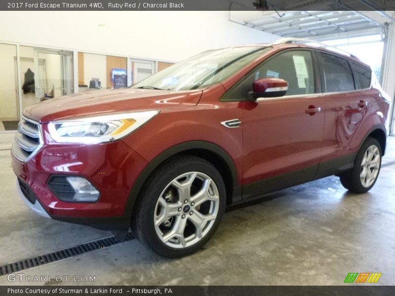 Ruby Red / Charcoal Black 2017 Ford Escape Titanium 4WD