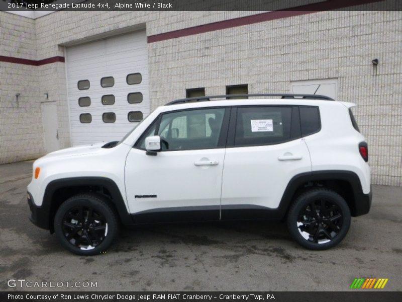 Alpine White / Black 2017 Jeep Renegade Latitude 4x4