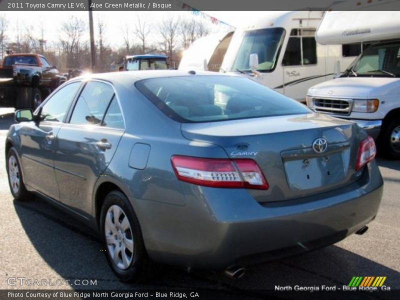 Aloe Green Metallic / Bisque 2011 Toyota Camry LE V6