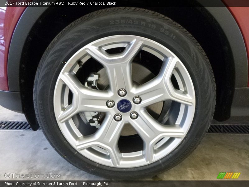 Ruby Red / Charcoal Black 2017 Ford Escape Titanium 4WD