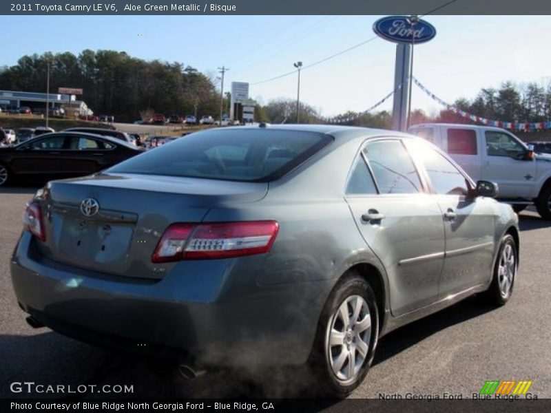 Aloe Green Metallic / Bisque 2011 Toyota Camry LE V6