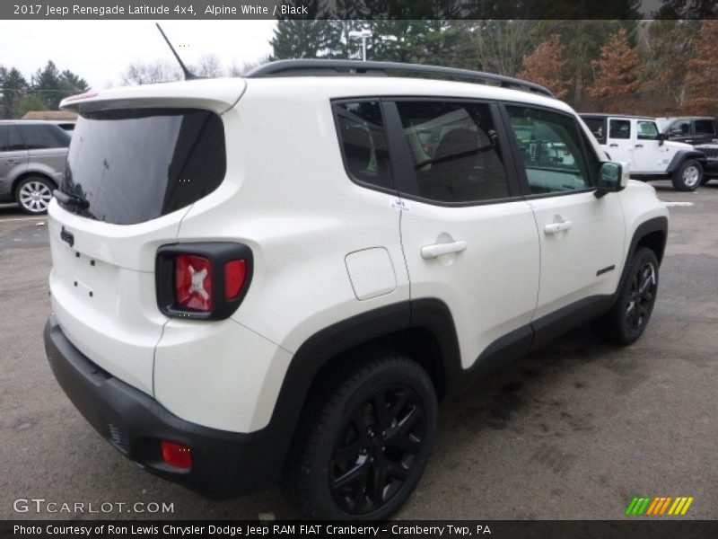 Alpine White / Black 2017 Jeep Renegade Latitude 4x4