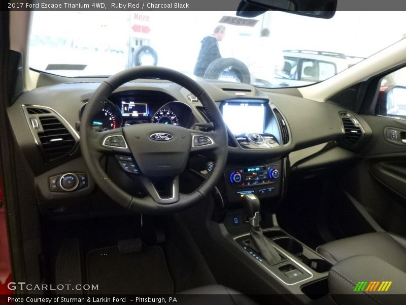 Ruby Red / Charcoal Black 2017 Ford Escape Titanium 4WD