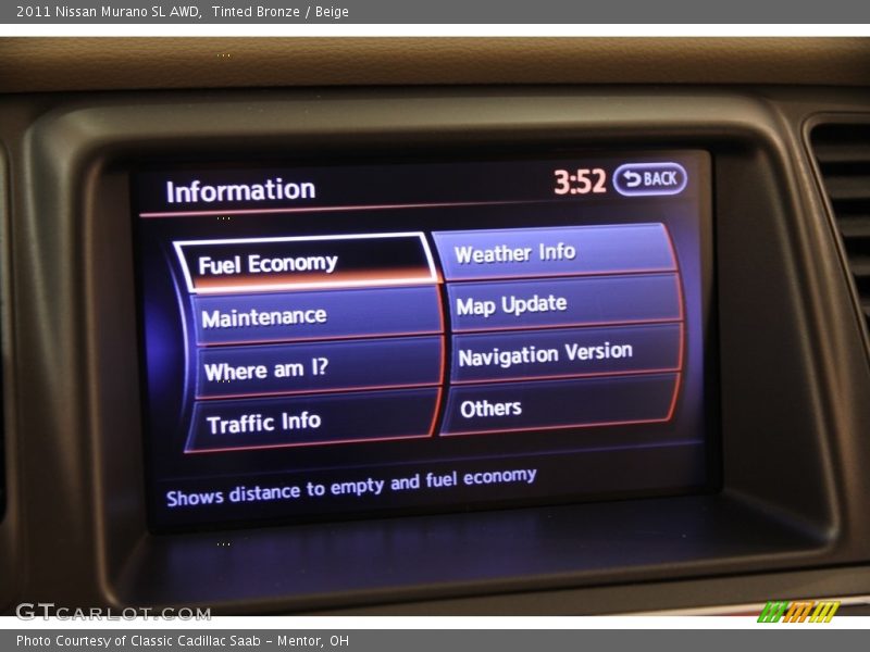 Tinted Bronze / Beige 2011 Nissan Murano SL AWD