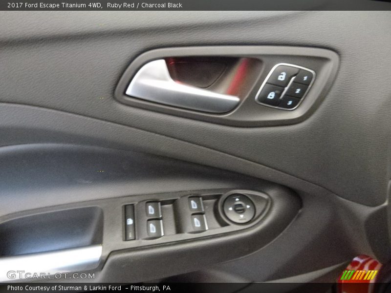 Ruby Red / Charcoal Black 2017 Ford Escape Titanium 4WD