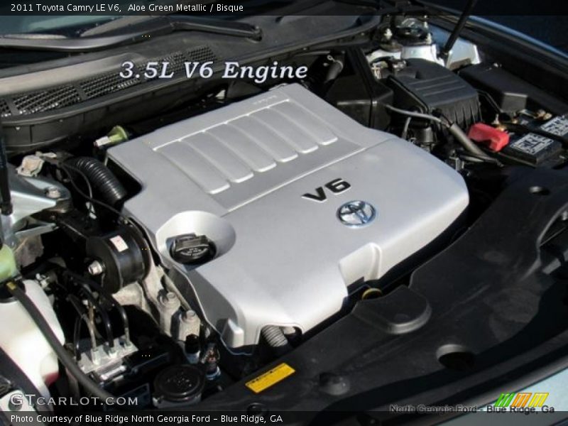 Aloe Green Metallic / Bisque 2011 Toyota Camry LE V6