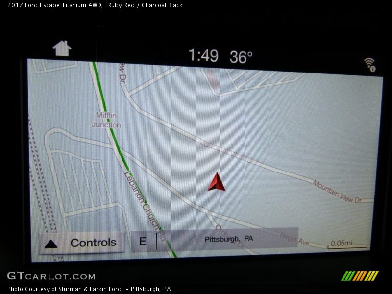 Ruby Red / Charcoal Black 2017 Ford Escape Titanium 4WD