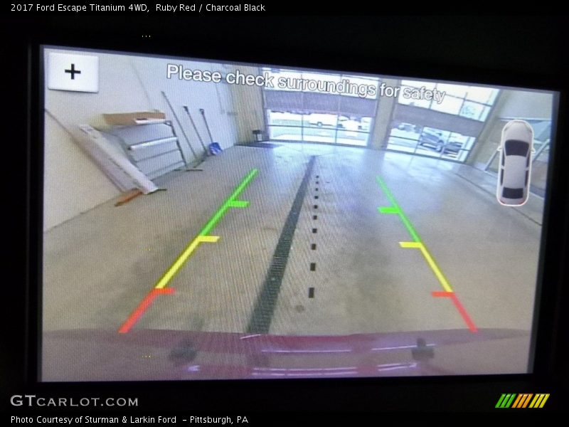 Ruby Red / Charcoal Black 2017 Ford Escape Titanium 4WD