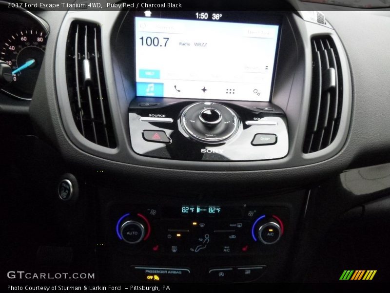 Ruby Red / Charcoal Black 2017 Ford Escape Titanium 4WD