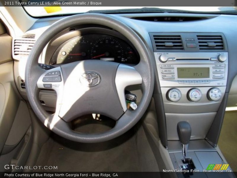 Aloe Green Metallic / Bisque 2011 Toyota Camry LE V6