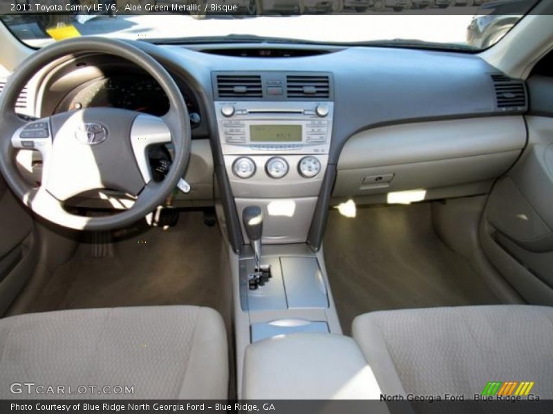 Aloe Green Metallic / Bisque 2011 Toyota Camry LE V6