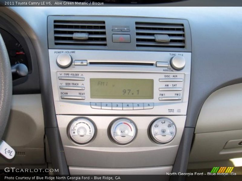 Aloe Green Metallic / Bisque 2011 Toyota Camry LE V6