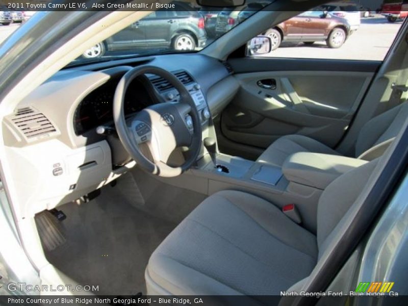 Aloe Green Metallic / Bisque 2011 Toyota Camry LE V6