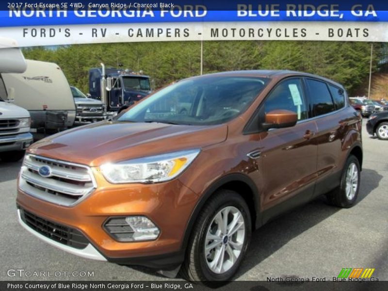 Canyon Ridge / Charcoal Black 2017 Ford Escape SE 4WD