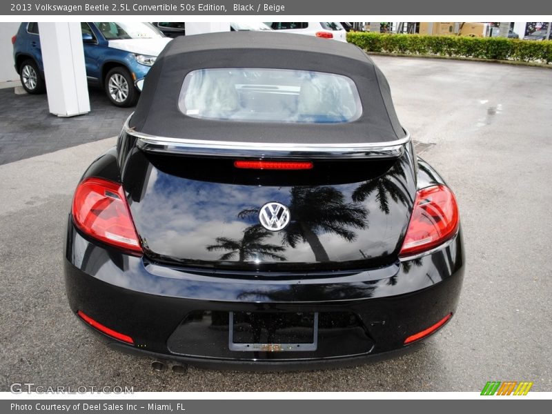 Black / Beige 2013 Volkswagen Beetle 2.5L Convertible 50s Edition