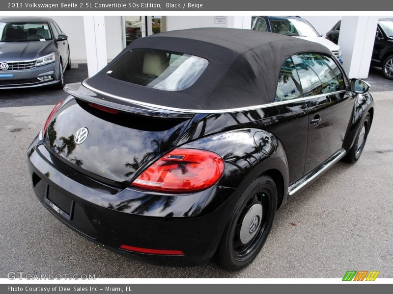 Black / Beige 2013 Volkswagen Beetle 2.5L Convertible 50s Edition