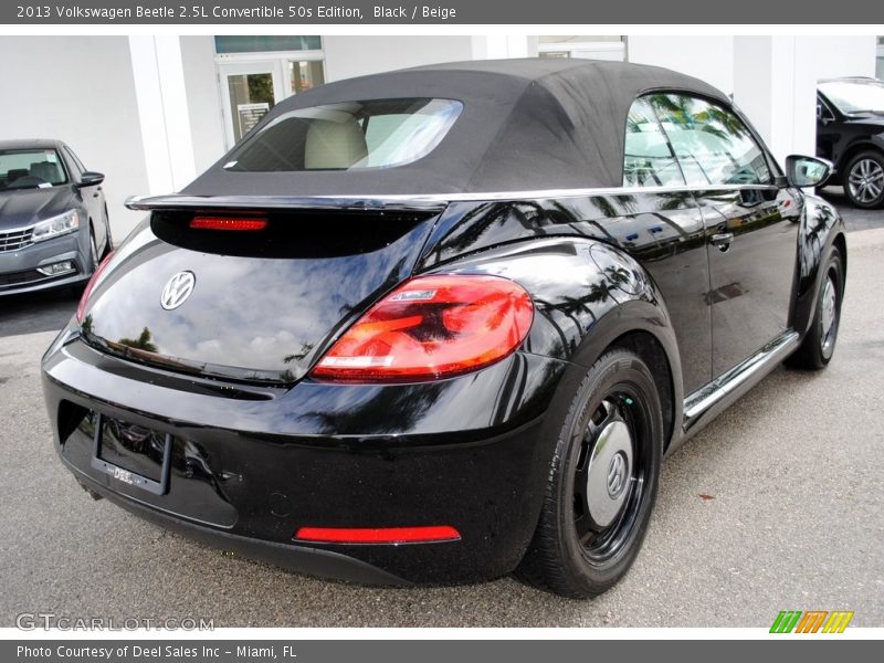 Black / Beige 2013 Volkswagen Beetle 2.5L Convertible 50s Edition