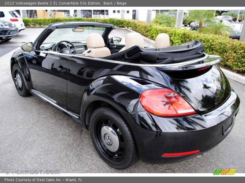 Black / Beige 2013 Volkswagen Beetle 2.5L Convertible 50s Edition