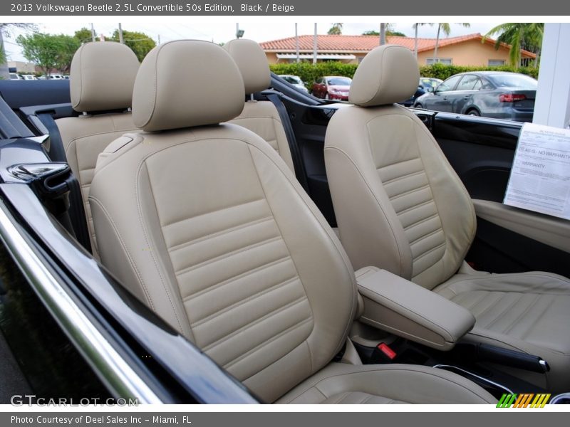 Black / Beige 2013 Volkswagen Beetle 2.5L Convertible 50s Edition