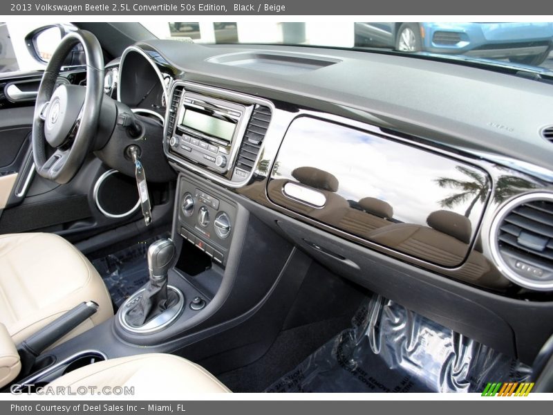Black / Beige 2013 Volkswagen Beetle 2.5L Convertible 50s Edition