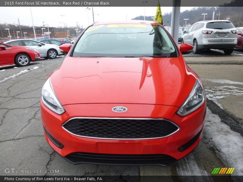 Race Red / Charcoal Black 2015 Ford Focus SE Hatchback