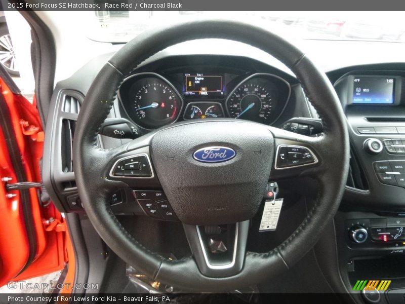 Race Red / Charcoal Black 2015 Ford Focus SE Hatchback