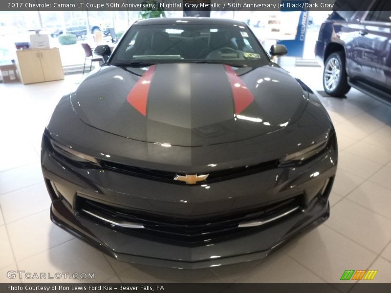 Nightfall Gray Metallic / 50th Anniversary Jet Black/Dark Gray 2017 Chevrolet Camaro LT Coupe 50th Anniversary