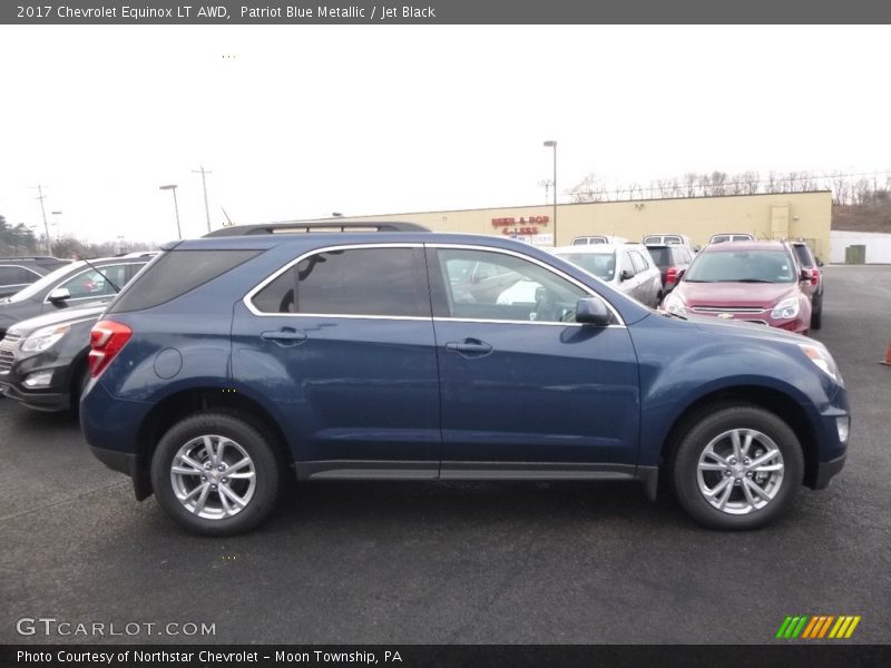 Patriot Blue Metallic / Jet Black 2017 Chevrolet Equinox LT AWD