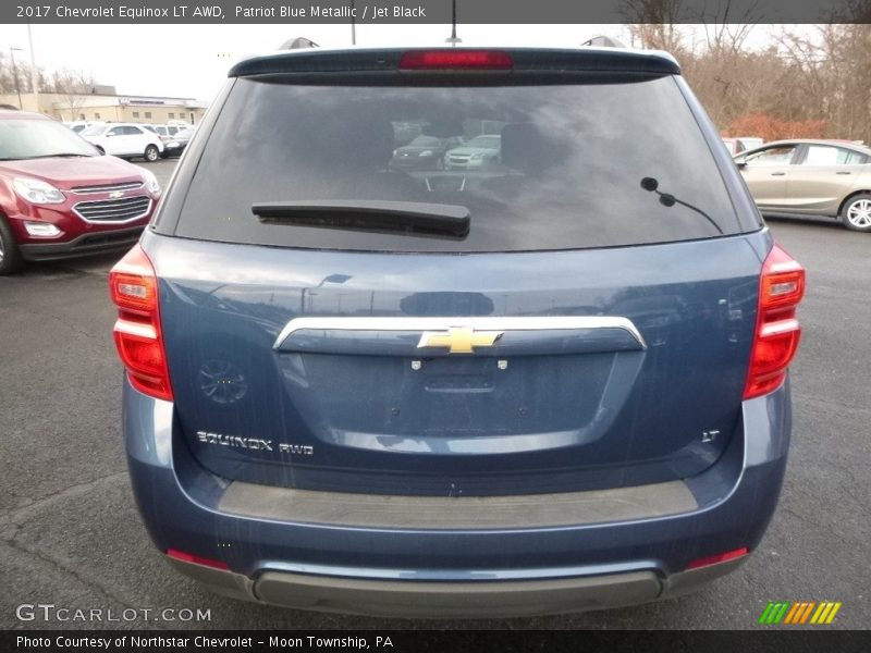Patriot Blue Metallic / Jet Black 2017 Chevrolet Equinox LT AWD