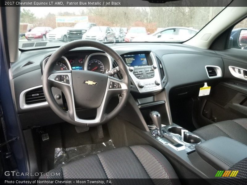 Patriot Blue Metallic / Jet Black 2017 Chevrolet Equinox LT AWD